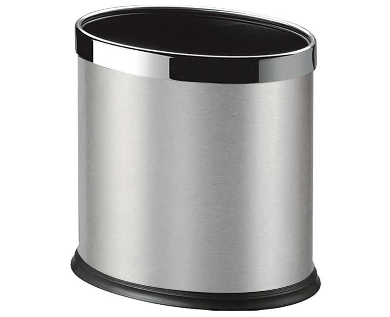 Oval Stainless Trash Can