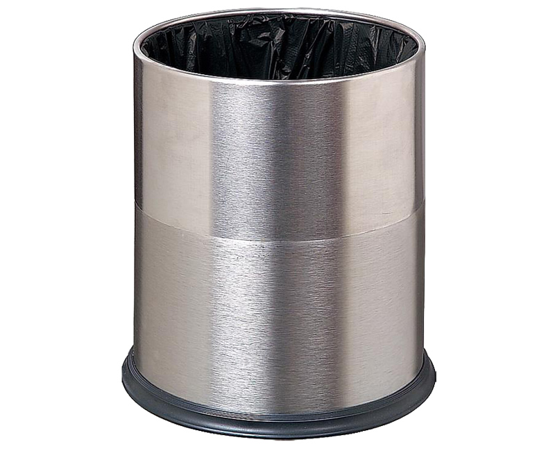 Round Stainless Trash Can